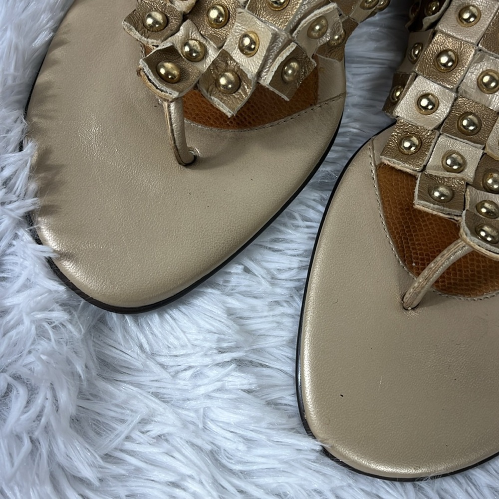 SOFFT Studded Beige Sandals - Picture 5 of 8